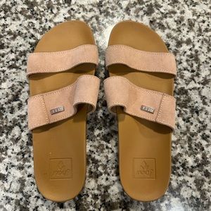 Reef Cushion Vista Pink Suede Sandal